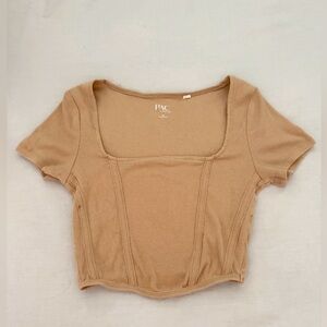 PACSUN Square Neck Crop Tee Size XS